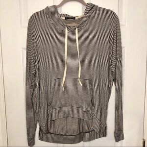 𝅺BRANDY Melville Striped Lightweight Soft Cozy Hoodie